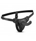 Черный страпон Harness With Silicone Dildo - 13,5 см.