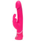 Розовый вибратор-кролик Realistic Dual Density Rechargeable Rabbit Vibrator - 25,5 см.
