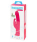 Розовый вибратор-кролик Realistic Dual Density Rechargeable Rabbit Vibrator - 25,5 см.