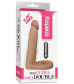 Телесная вибронасадка для двойного проникновения The Ultra Soft Double-Vibrating - 15,8 см.