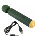 Зеленый wand-вибромассажер Luxurious Wand Massager - 22,2 см.