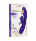 Фиолетовый вибратор с функцией электростимуляции Intimate E-Stimulator Dual Wand - 21,5 см.
