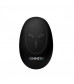Черная анальная пробка Slim R Smooth Rimming Plug with Remote - 14 см.