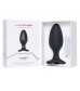 Черная анальная вибропробка HUSH 2 Size L - 12,1 см.