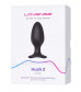 Черная анальная вибропробка HUSH 2 Size L - 12,1 см.