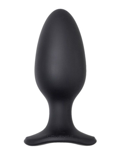 Черная анальная вибропробка HUSH 2 Size L - 12,1 см.