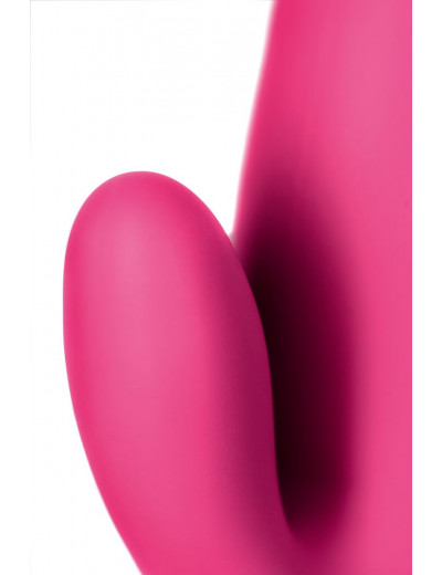 Ярко-розовый вибратор  Satisfyer Mr. Rabbit с клиторальным отростком - 22,1 см.