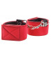 Чёрно-красные двусторонние оковы на ноги Reversible Ankle Cuffs