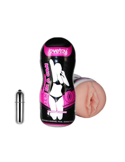Мастурбатор-вагина Sex In A Can Vibra Vagina Tunnel