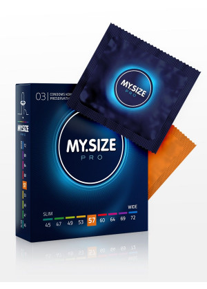 Презервативы MY.SIZE размер 57 - 3 шт.