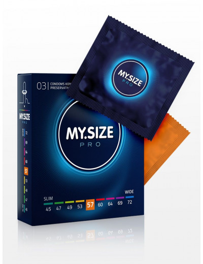 Презервативы MY.SIZE размер 57 - 3 шт.