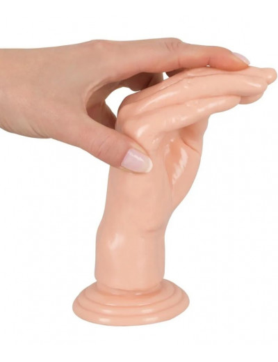 Телесный массажер-рука для фистинга Hand Dildo - 21 см.