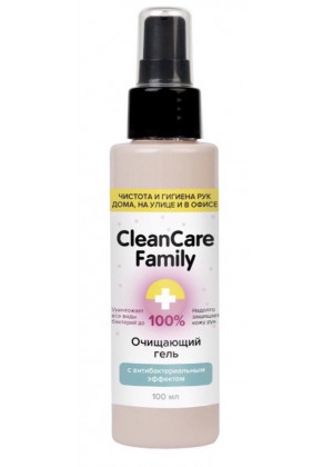 Очищающий гель с антибактериальным эффектом CleanCare Family - 100 мл.