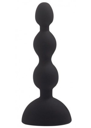 Черный анальный вибростимулятор Anal Beads S - 14,5 см. 