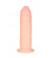 Телесный реалистичный вибратор Realstick Elite Vibro Justin - 21 см.