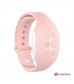 Голубой вибратор для пар с нежно-розовым пультом-часами Weatwatch Dual Pleasure Vibe