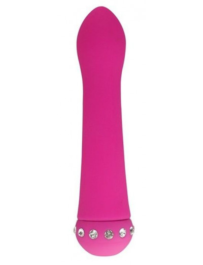 Розовый вибратор SPARKLE SUCCUBI  BLISS CARESSING VIBE - 14,2 см.
