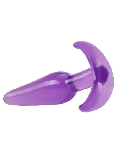 Фиолетовая анальная пробка в форме якоря Slim Anal Plug - 10,8 см.