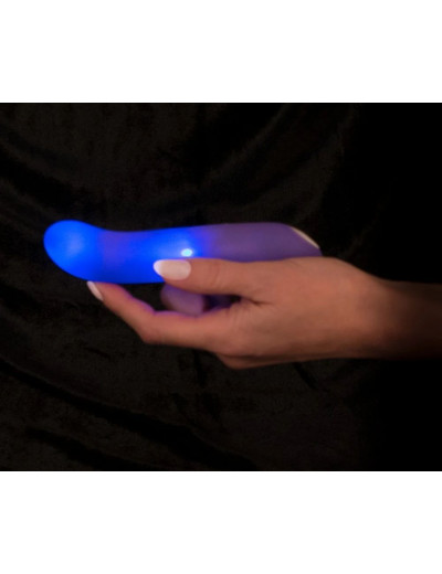 Фиолетовый мини-вибратор Flashing Mini Vibe - 15,2 см.
