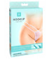 Белые трусики Remote Bow-Tie G-String XL-XXL с вибрацией и анальным стимулятором