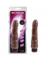 Коричневый вибратор 7.2” Vibe Cock - 19 см.