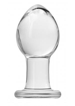 Прозрачная анальная пробка Crystal Medium - 7,6 см.