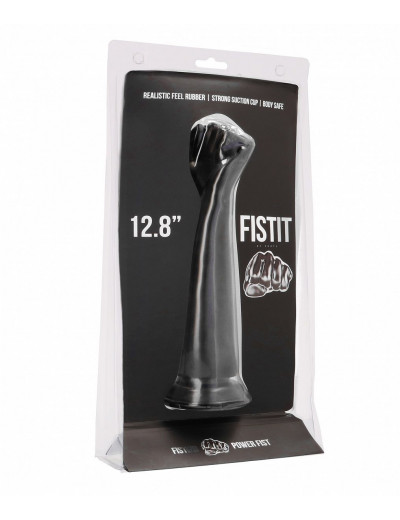 Чёрный кулак для фистинга Fisting Power Fist - 32,5 см.