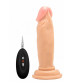 Телесный вибратор-реалистик Vibrating Realistic Cock 6  - 15 см.