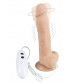 Телесный вибратор-ротатор на присоске Cesar Vibrator   Rotator - 17,5 см.