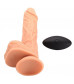 Телесный ротатор-реалистик SUPER REALISTIC COCK WITH BALLS - 22 см.