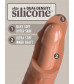 Кофейный фаллоимитатор 7  Silicone Dual Density Cock - 21 см.