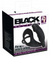 Черное кольцо с анальной вибропробкой Black Velvets