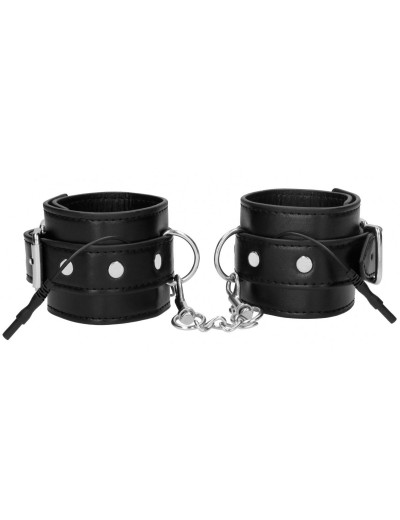 Черные наручники с электростимуляцией Electro Handcuffs