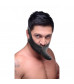 Черный кляп-страпон Masters Mini Face Fuck Strap-On - 14 см.