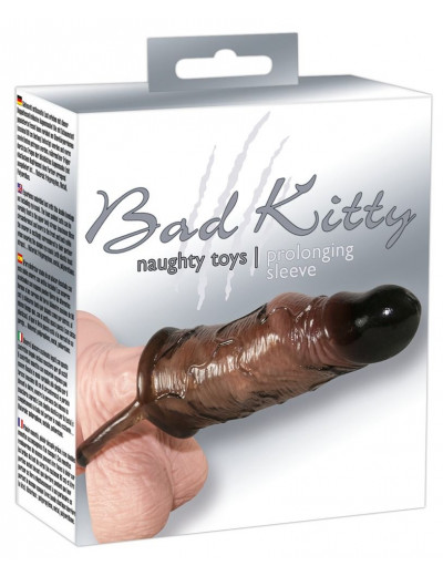 Дымчатая стимулирующая насадка Bad Kitty Prolonging Sleeve