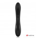 Черный вибратор-кролик с пультом-часами Anne s Desire Rabbit Vibe Wireless Watchme - 20,5 см.