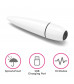Белый мини-вибратор IJOY Rechargeable Power Play - 10,5 см.