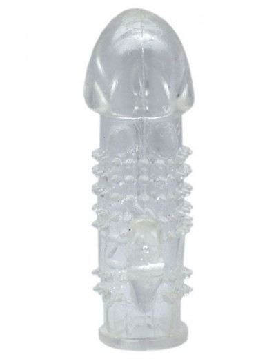 Насадка с язычком и пупырышками - 13 см.