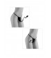Черные трусики Crotchless Secret Gem S-M-L с анальной пробкой