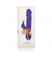 Фиолетовый вибратор с поступательным движением Jack Rabbit Signature Silicone Thrusting Rabbit - 20 см.