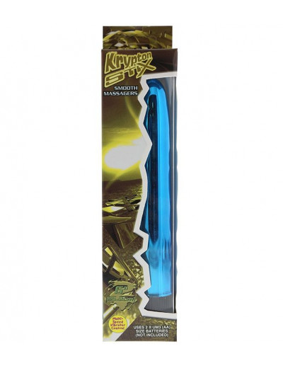 Голубой вибратор KRYPTON STIX 6 MASSAGER - 15,2 см.