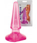 Розовая конусообразная анальная втулка BUTT PLUG - 9,5 см.