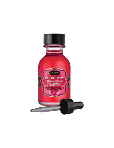 Масло для ласк с ароматом клубники Oil of Love Strawberry Dreams - 22 мл.