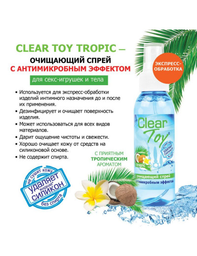 Очищающий спрей для игрушек CLEAR TOY Tropic - 100 мл.