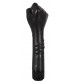 Чёрный вибратор-рука для фистинга The Black Fist Vibrator - 24 см.
