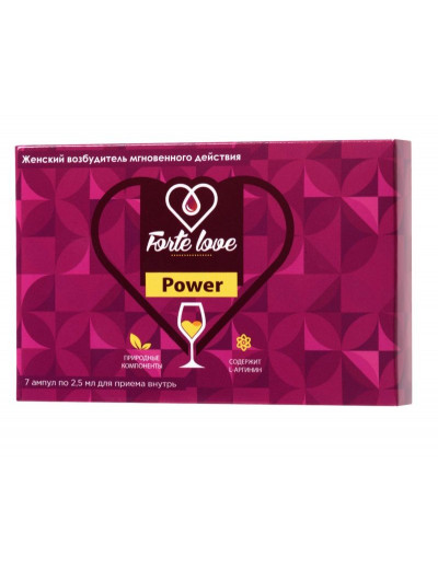 Женский возбудитель мгновенного действия Forte Love Power - 7 ампул (2,5 мл.)