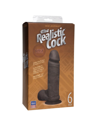 Реалистичный фаллоимитатор The Realistic Cock ULTRASKYN 6” - 17,3 см.