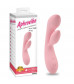 Нежно-розовый вибратор Dual Fulfill Bunny с клиторальным стимулятором - 20,5 см.