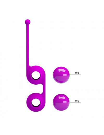 Лиловые вагинальные шарики Kegel Tighten Up III