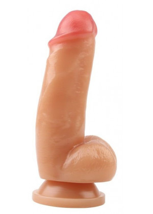 Телесный фаллоимитатор Juicy Dildo - 18 см.